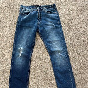 Calvin Klein Straight Fit jeans with rips sz 32x32